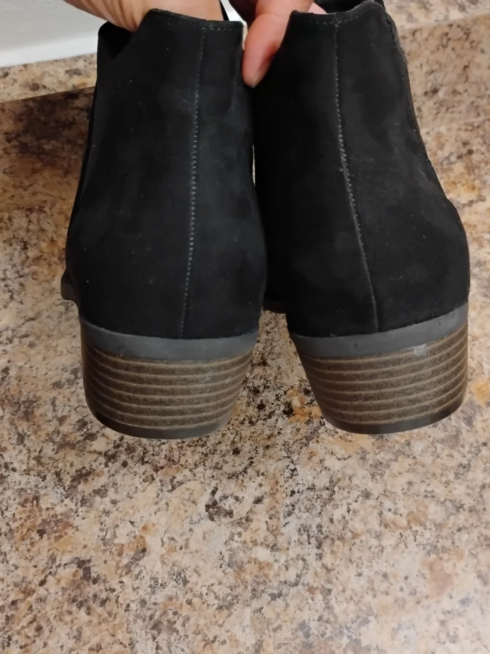 TORRID Booties Women’s Black Suede Ankle Booties - Classic Side Zip